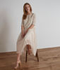 Picture of GRENADE LONG IVORY PLEATED DRESS